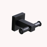 Accessoires Salle de Bain Aluminium Noir Mat à la Pièce, 19 Articles