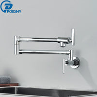 Robinet Remplisseur Mural Pliant Eau Froide Bec Rotatif Inox
