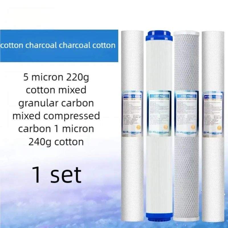 Cartouches Filtre à Eau 20 Pouces, Pack Sédiments et Charbon Actif