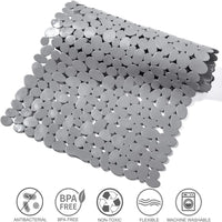 Tapis de Baignoire Galets Antidérapant à Ventouses 70 x 36 ou 88 x 40 cm