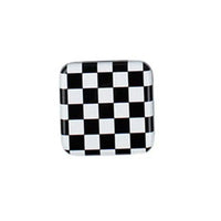 Miroir de Poche Carré Damier avec Poignée Support de Téléphone, 10 Motifs