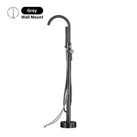 Robinet Baignoire sur Pied Autoportant avec Douchette, Hauteur 130 cm, 5 Finitions
