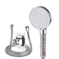 Pommeau de Douche Filtrant 5 Jets Économe en Eau avec Billes Minérales