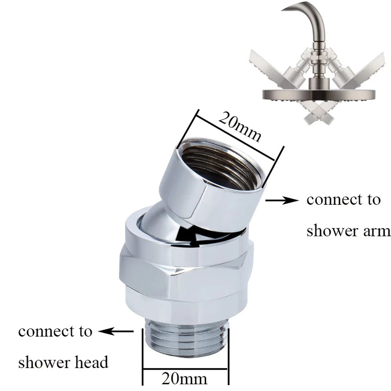 Rotule Orientable et Pommeau de Douche G1/2 à la Pièce, 18 Articles