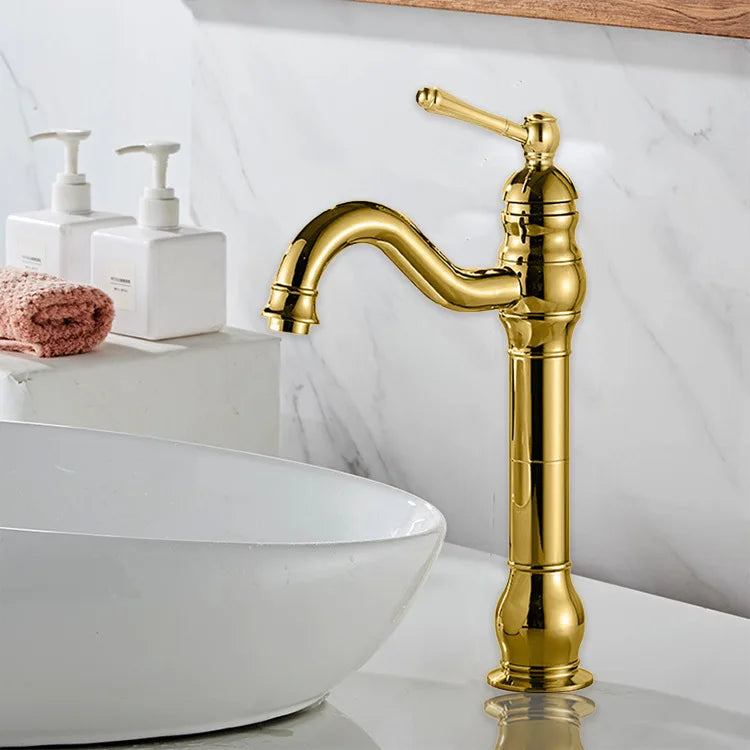 Robinet Lavabo Laiton Trou Unique 6 Finitions