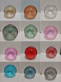 Suspension Cuisine Globes en Verre Coloré Texturé, 1 à 8 Têtes