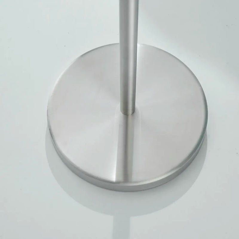 Porte-Papier Toilette sur Pied Inox 304 Brossé, 52 cm, Base Ronde 20 cm
