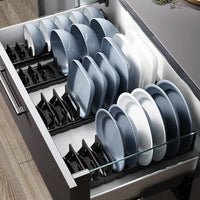 Rangement Tiroir Coulissant Vaisselle Réglable 40-45 cm
