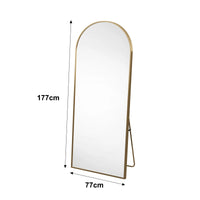 Miroir sur Pied Arche Grande Taille Noir ou Doré