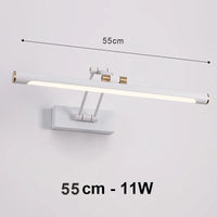 Applique Salle de Bain LED Tactile Variateur 43 et 55 cm