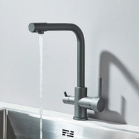 Mitigeur Cuisine Eau Filtrée Monotrou, Double Poignée, 9 Finitions