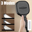 Pommeau de Douche Carré 13 cm, 3 Modes, Noir, Gris ou Argenté