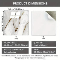 Panneau Mural Adhésif Effet Marbre Imperméable PVC