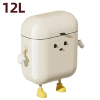 Poubelle Murale de Cuisine Mignonne Blanc Crème, 9 ou 12 L