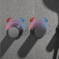 Douche Encastrable Plafond Laiton Carré, Mitigeur 2 Fonctions et Douchette