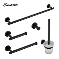 Accessoires Salle de Bain Noir Mat à la Pièce ou en Kit, 20 Choix