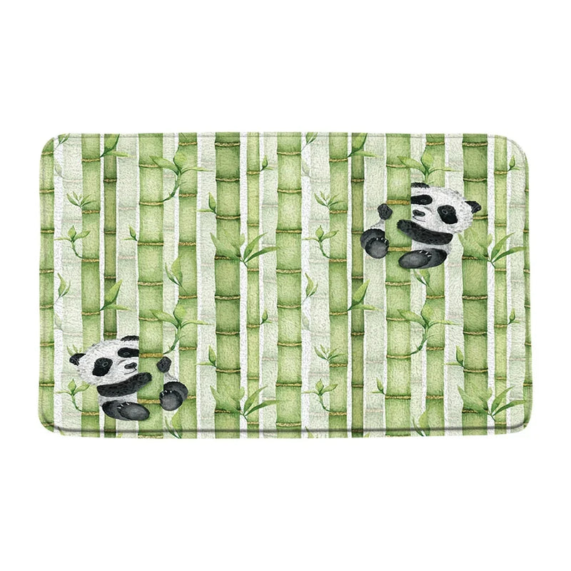 Rideau de Douche Panda 180x180 cm et Tapis Assortis à la Pièce