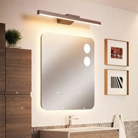 Applique Salle de Bain LED Marron pour Miroir, 40 à 100 cm