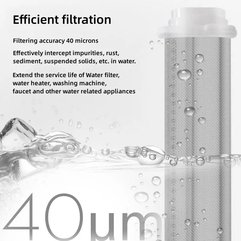 Préfiltre d'Eau Maison à Rétrolavage, avec ou sans Manomètre, DN15 ou DN20