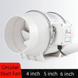 Aérateur Salle de Bain en Ligne 220 V, 300 m³/h, Conduit 12 cm