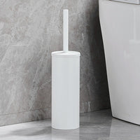 Brosse WC Inox avec Support Cylindrique, Murale ou à Poser, 7 Finitions