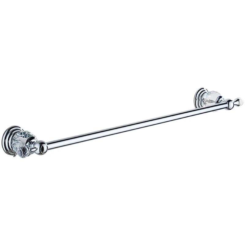 Porte-Serviette Mural Inox Chromé Longueur Réglable