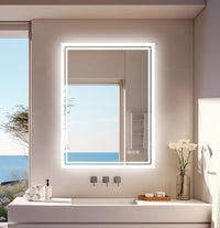 Miroir LED Salle de Bain Rectangulaire Tactile IP65 60x80 cm