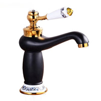Mitigeur Lavabo Rétro Laiton Massif 7 Finitions