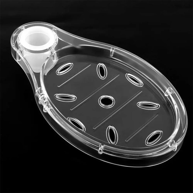 Porte-Savon Transparent en Acrylique pour Barre de Douche 19, 22 ou 25 mm