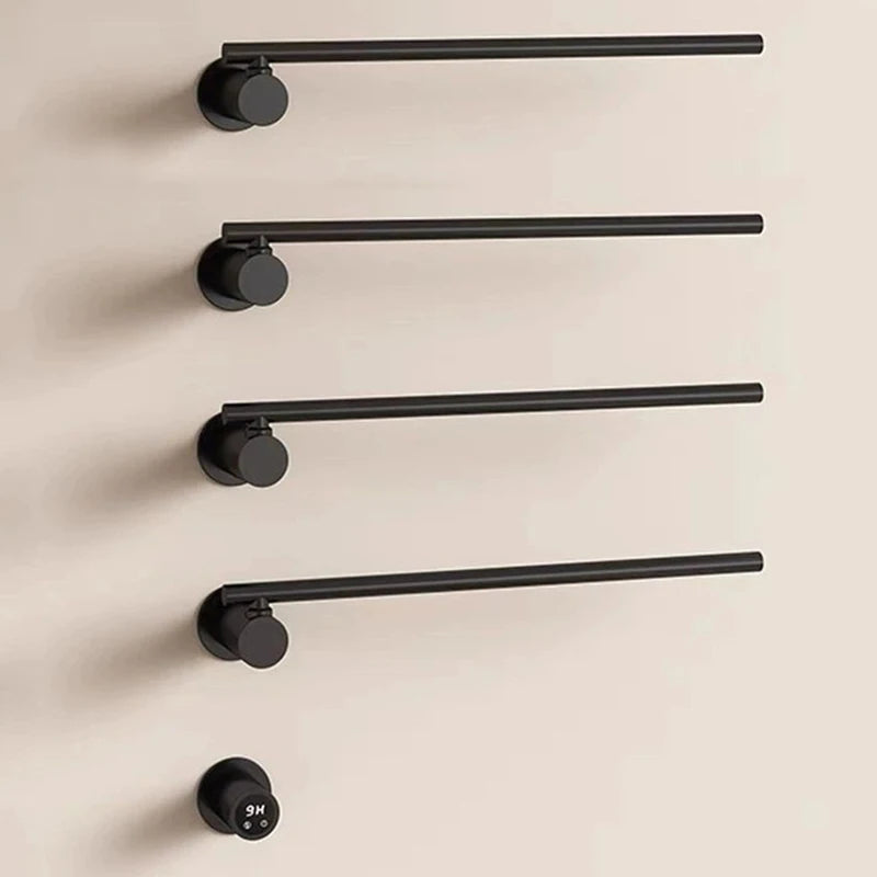 Sèche-Serviette Électrique Encastré 3 ou 4 Barres Rotatives Inox 50 cm