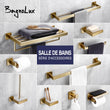 Accessoires Salle de Bain Doré Brossé à la Pièce ou en Kit