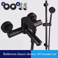 Robinet de Baignoire Mural Bain-Douche Inox 304 Noir ou Brossé