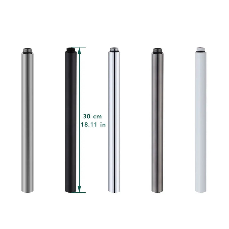 Rallonge Bras de Douche Inox 304 de 30 cm, 5 Finitions