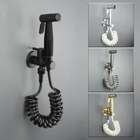 Douchette WC Kit Vanne et Flexible ou Pièces Seules, 4 Finitions