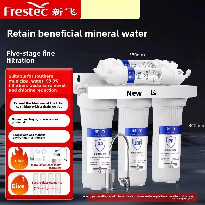 Filtre à Eau Sous Évier Ultrafiltration 5 ou 6 Étapes, Sans Électricité