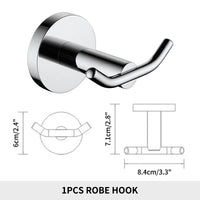 Accessoires Salle de Bain Inox Doré ou Chromé à Choisir