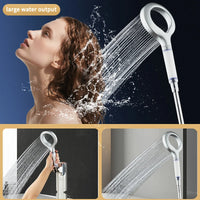 Pommeau de Douche Anneau Creux avec Filtre, Noir, Gris ou Argenté