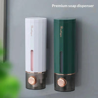 Distributeur de Savon Mural Sans Perçage Fenêtre Transparente