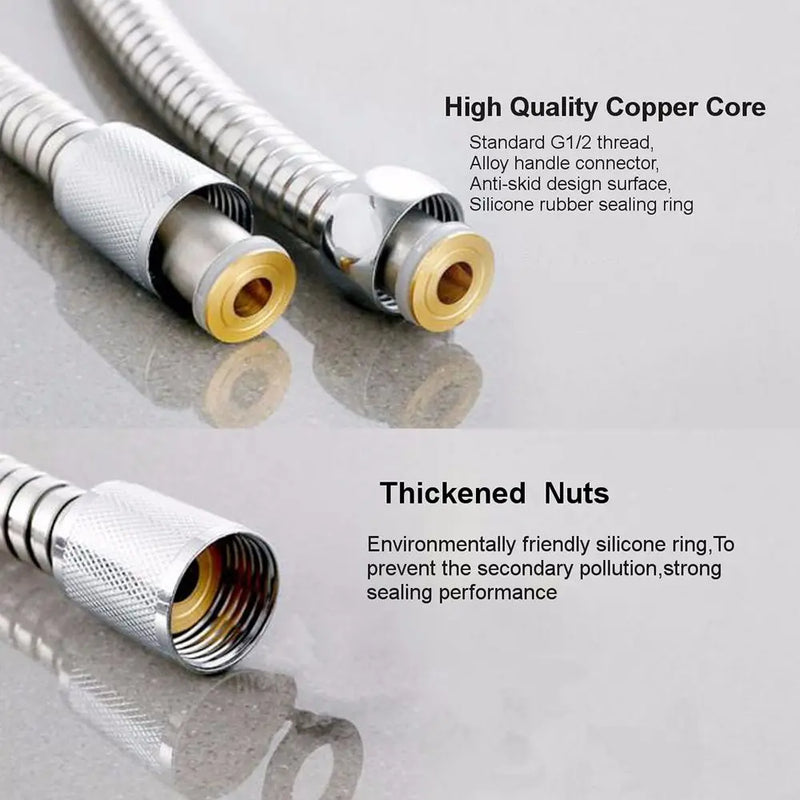 Flexible de Douche PVC ou Inox 100 à 300 cm Anti-Torsion