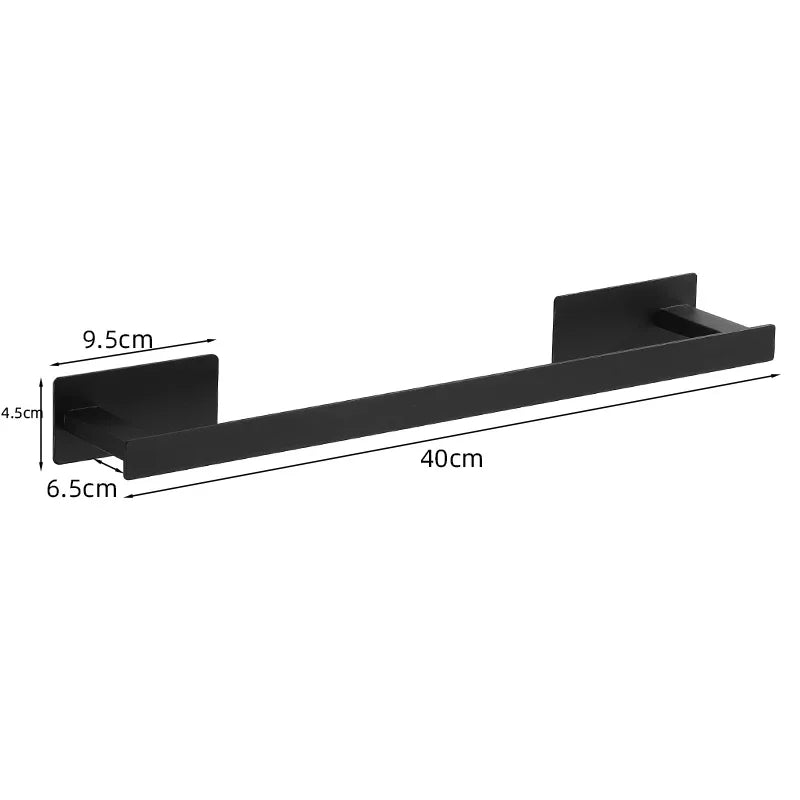 Accessoires Salle de Bain Inox Adhésifs Sans Perçage