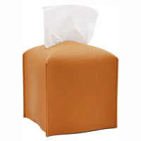 Boîte à Mouchoirs Housse en Simili Cuir, Carrée ou Rectangulaire, 6 Coloris