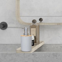 Accessoires Salle de Bain Bambou à la Pièce, 6 Articles, 3 Coloris