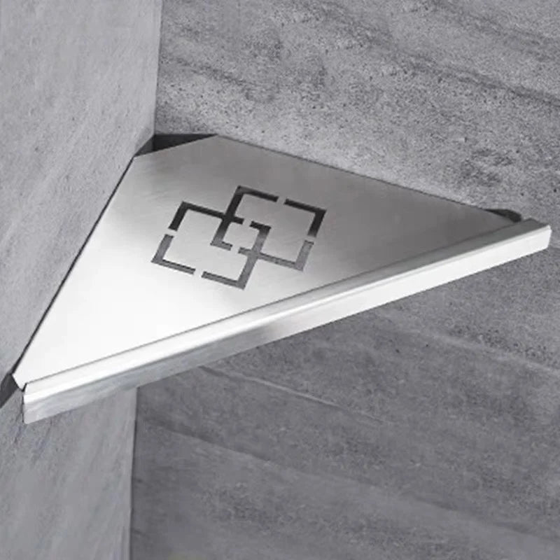 Étagère de Douche d'Angle en Inox 33,5 cm