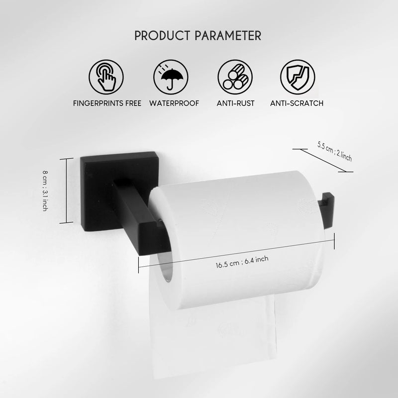 Porte-Papier Toilette Inox Mural Vissé ou Autocollant