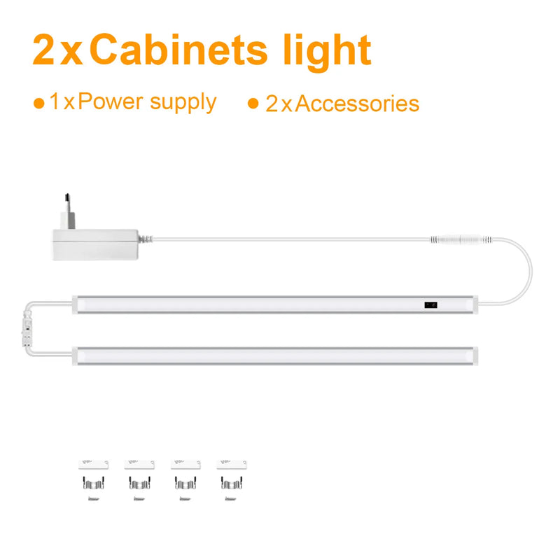 Réglette LED Sous Meuble Cuisine à Capteur de Geste, 30 à 50 cm