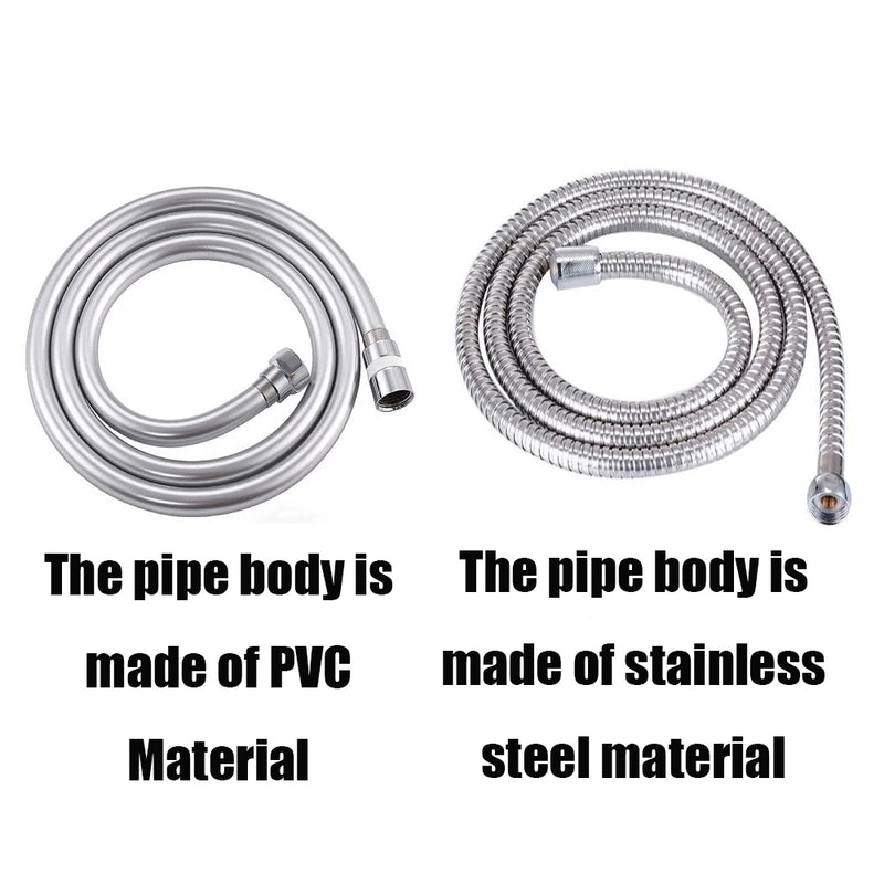 Flexible de Douche PVC ou Inox 100 à 300 cm Anti-Torsion
