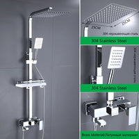 Douche Encastrable 3-4 Voies Noire ou Chromée