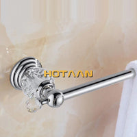 Accessoires Salle de Bain Chromé Cristal Frise Grecque à la Pièce, 17 Articles
