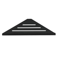Étagère d'Angle Douche Inox Triangulaire 31 cm à l'Unité, Argent ou Noir