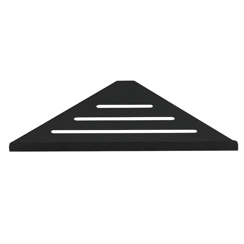 Étagère d'Angle Douche Inox Triangulaire 31 cm à l'Unité, Argent ou Noir